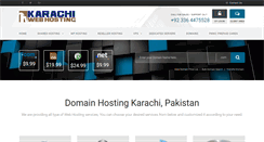 Desktop Screenshot of karachiwebhosting.com