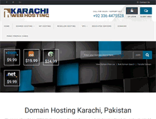 Tablet Screenshot of karachiwebhosting.com